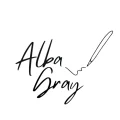 Black and White Minimalist Pen Writing Author Logo